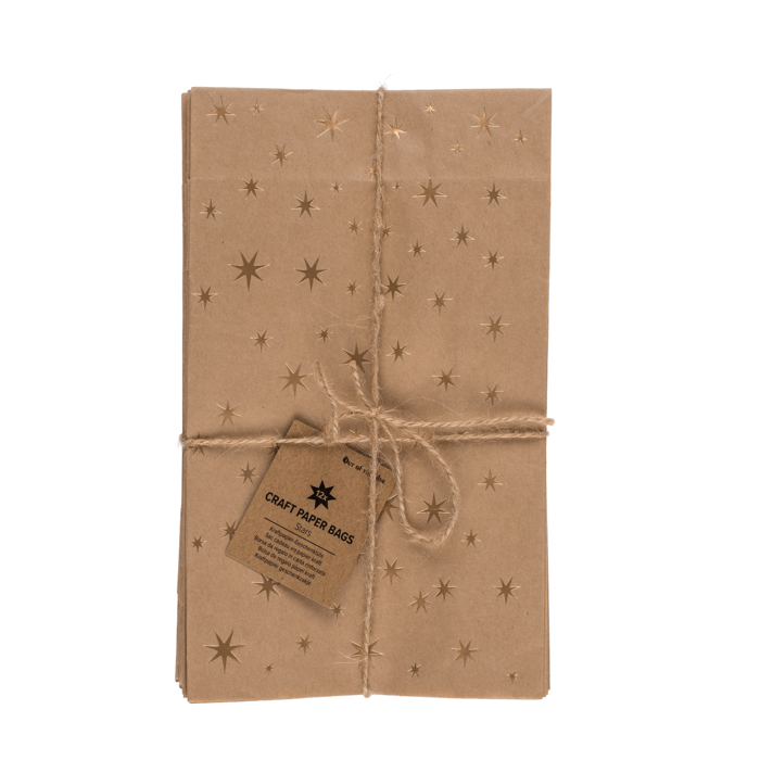 Craft paper bag, stars, - Image 3