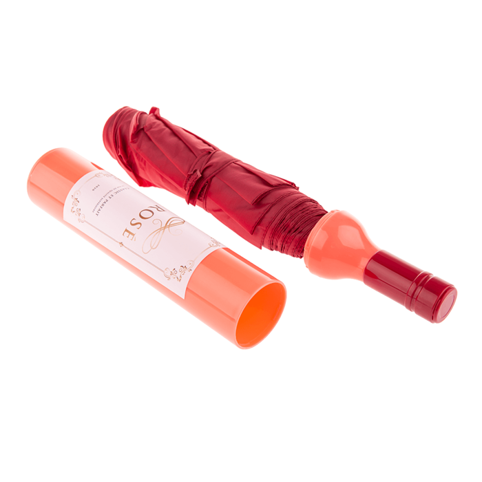 Pocket Umbrella, Rose Wine bottle, - Image 4