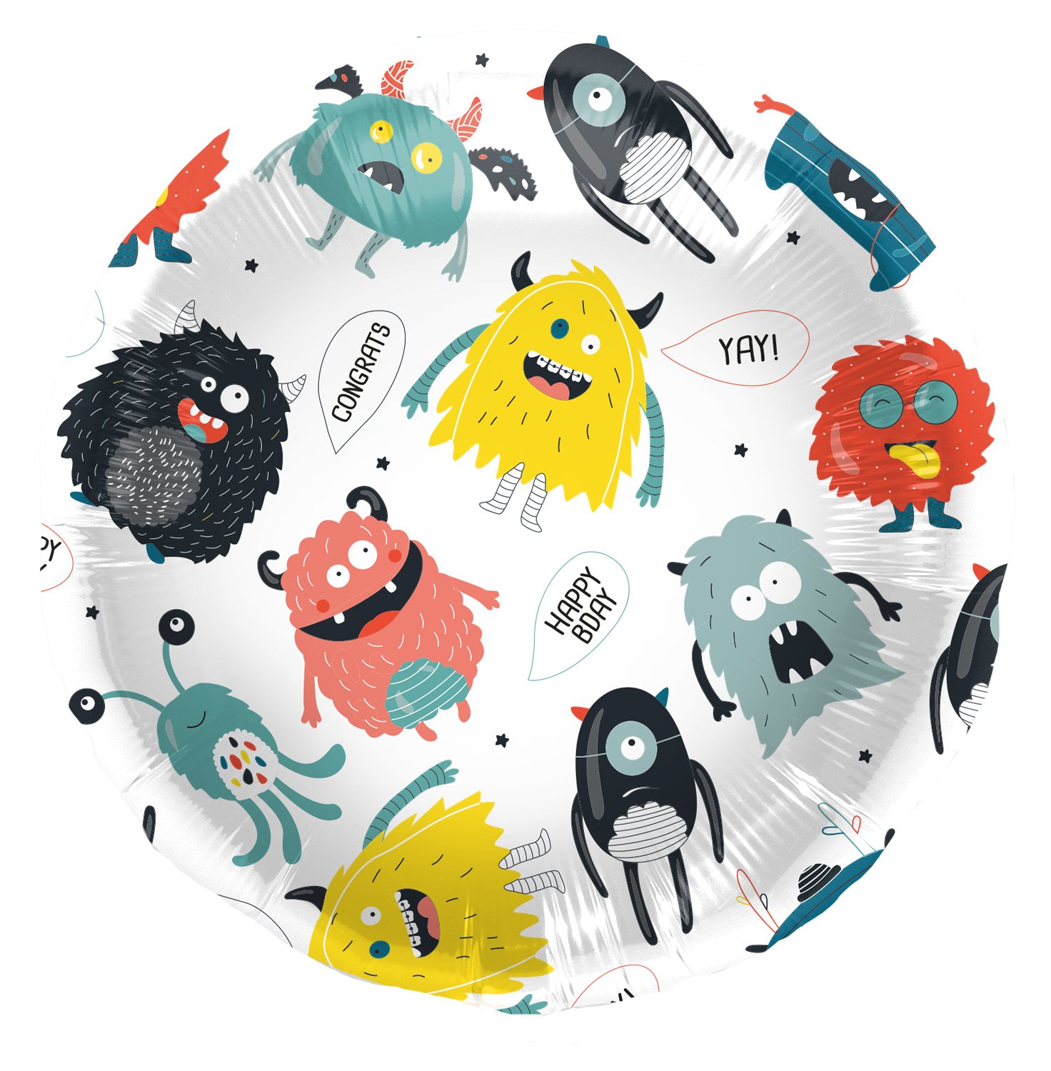 Foil Balloon Monster Bash - 45 cm