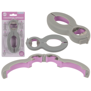 Universal Opener, 6 in 1, grey/pink,