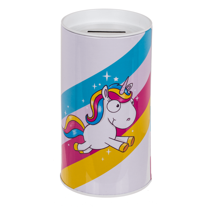 Tin Metal Money Bank, Comic Unicorn, - Image 4