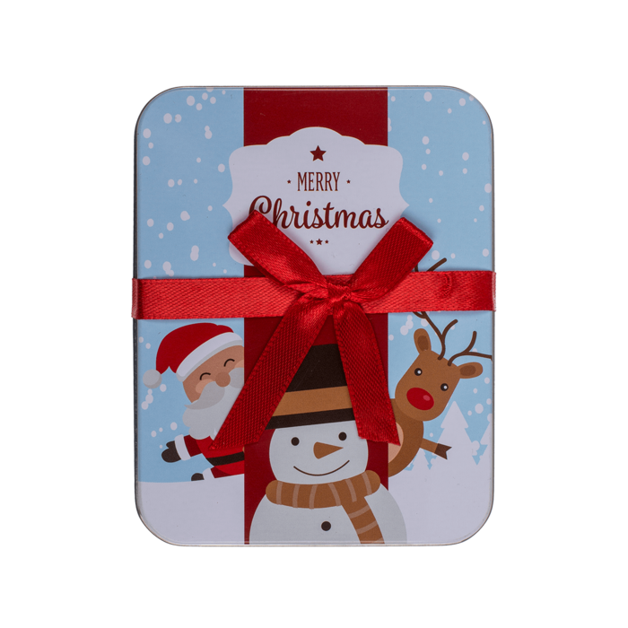 Metal gift box, Merry Christmas, - Image 3