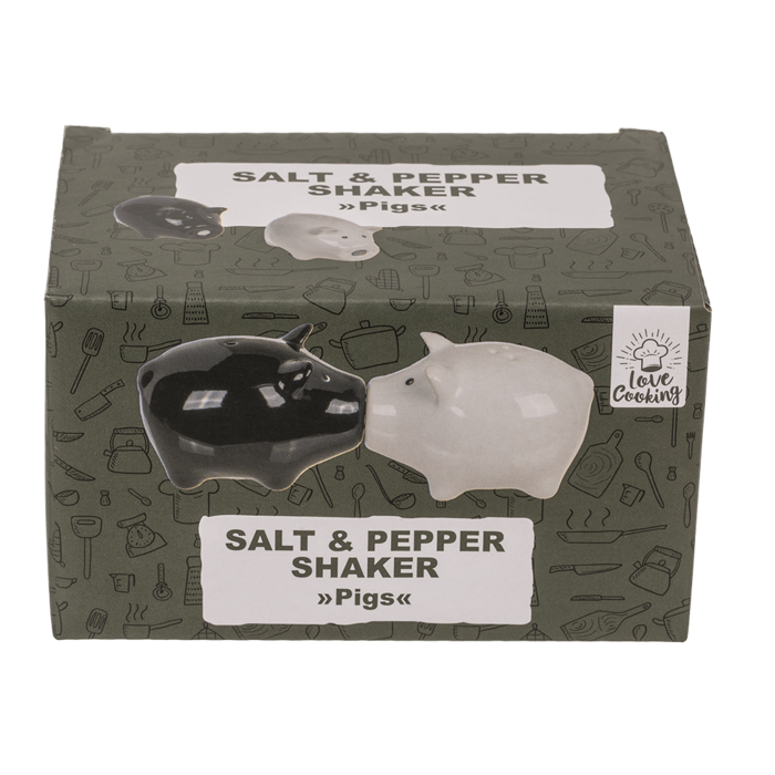 Salt & pepper shaker, pigs with magnet nose, - Image 2