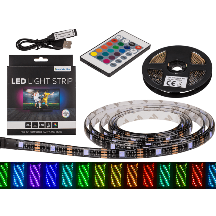 Light strip with colour changing LED,
