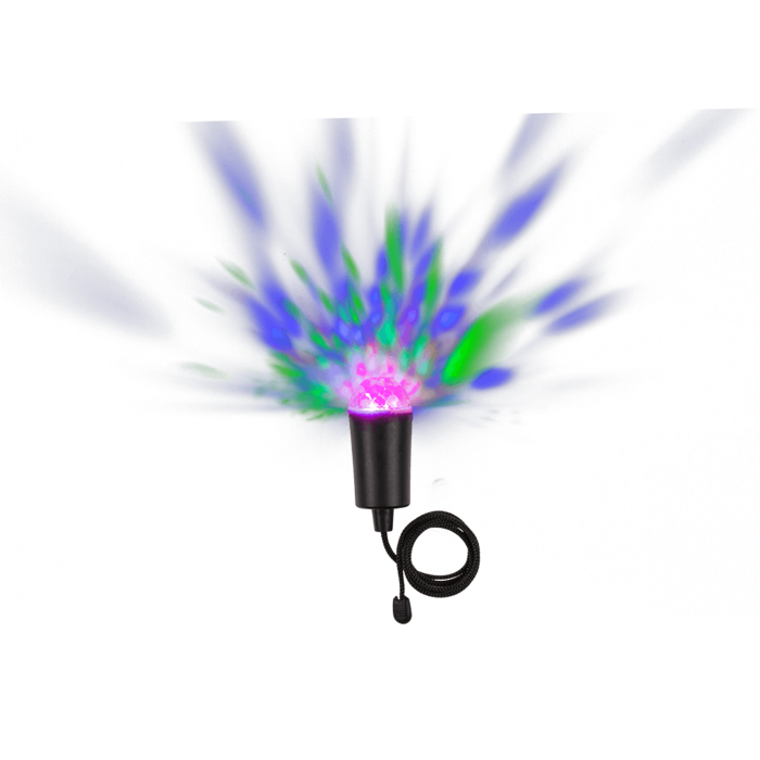 Black disco pendant lamp with colour changing LED - Image 3