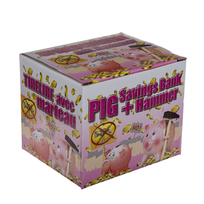 Savings box, Pig with Hammer, - Image 3