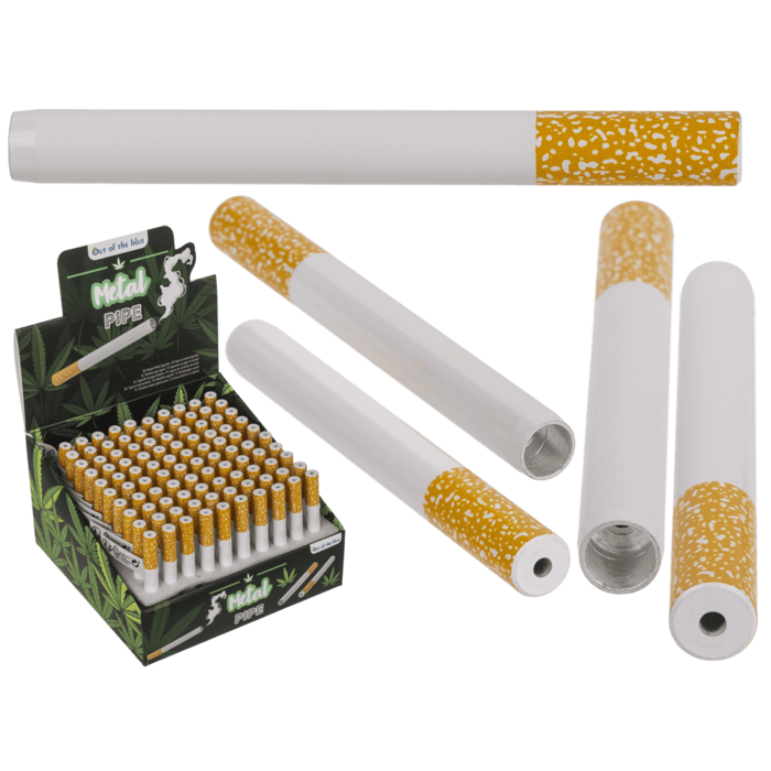 Metal pipe. Cigarette design, 7,7 cm,