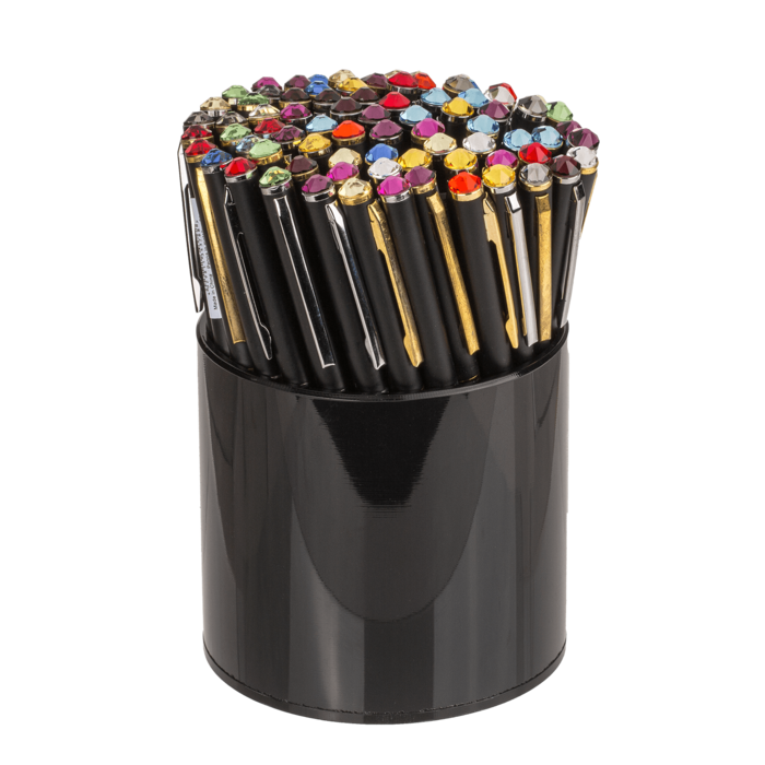 Black pen with Swarovski stone, - Image 2