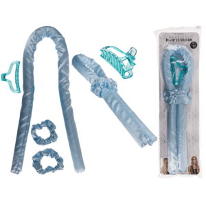 Heatless Hair Curlers. Blue,