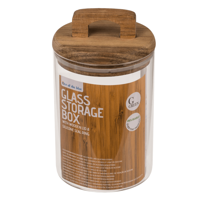 Glass storage box, for 950 ml, ca. 10 x 14 cm, - Image 2
