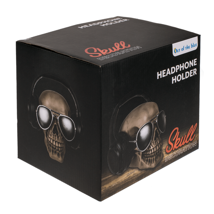 Headphone Holder, Skull, - Image 3