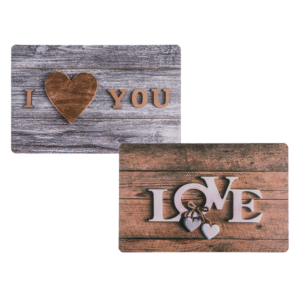 Polypropylen placemat, Love & I love you,