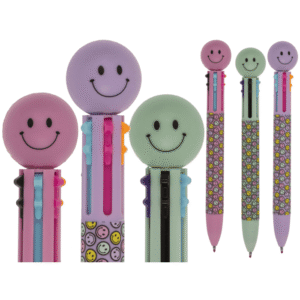 Erasable Ball Pen with 6 coloured cartridges,