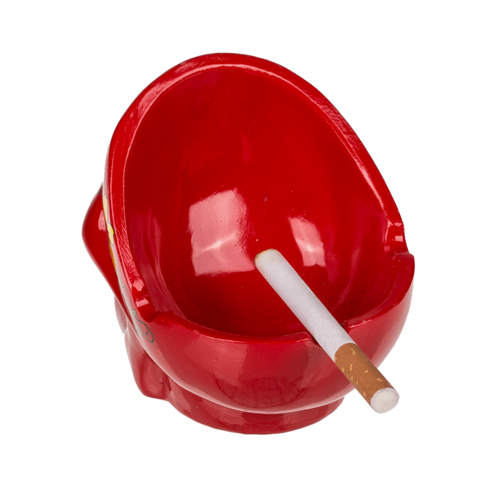 Polyresin ashtray, Coloured Skull I, - Image 2