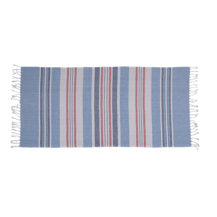 White/blue/ red coloured Fouta Towel (for sauna &, - Image 3