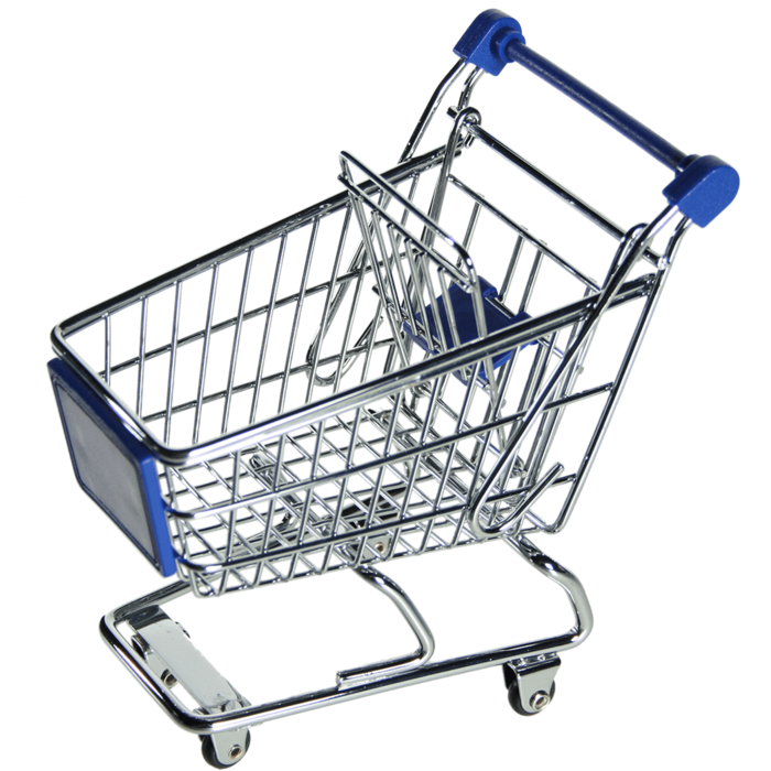 Metal mini shopping trolley, - Image 2