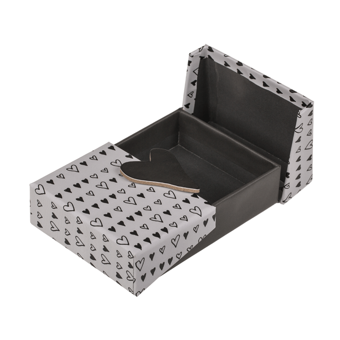 Black/white coloured surprise box, Heart, - Image 4