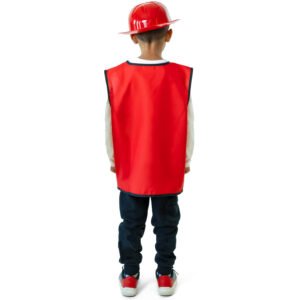 Firefighter Vest - Sleeveless - With Helmet - 98–110 cm / 3–5 years