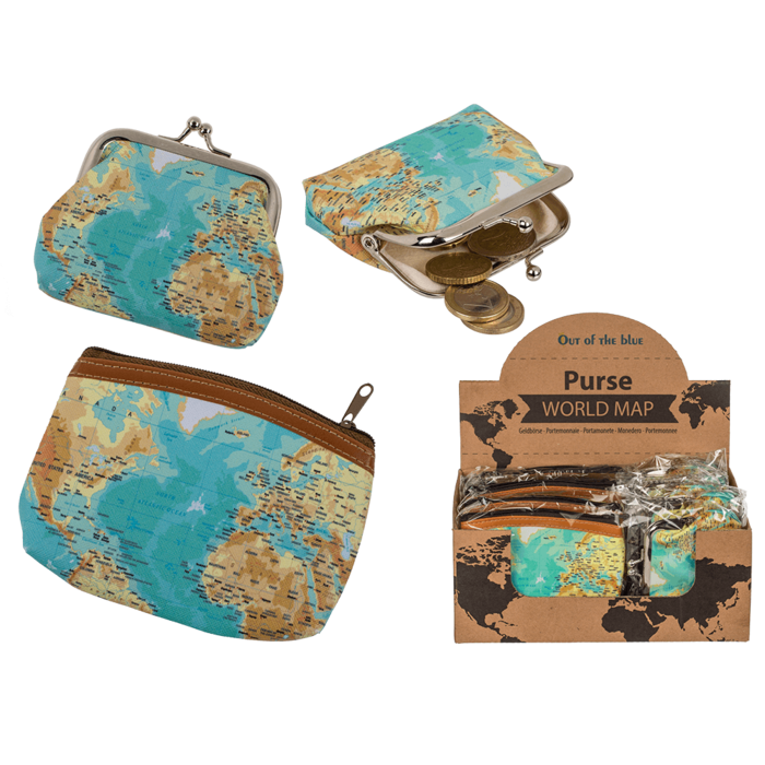 Purse, Worldmap,