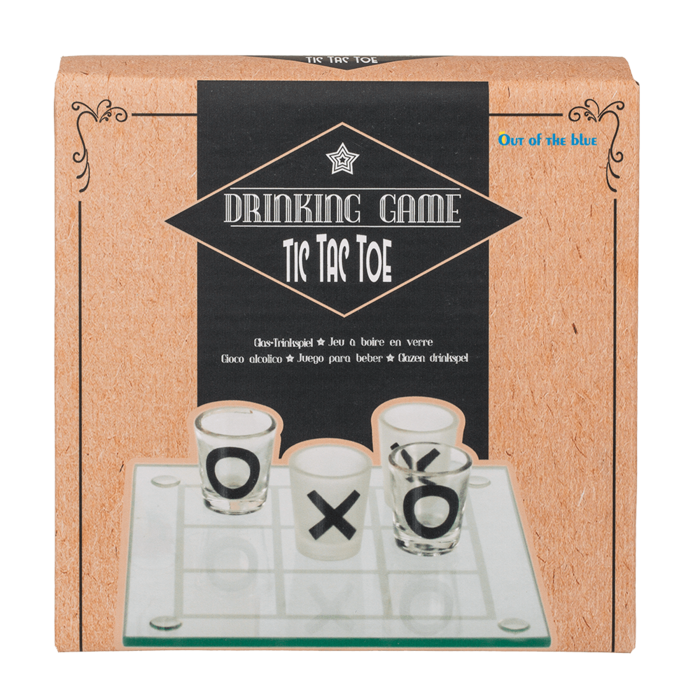 Glass drinking game, Tic Tac Toe with 9 glasses, - Image 2