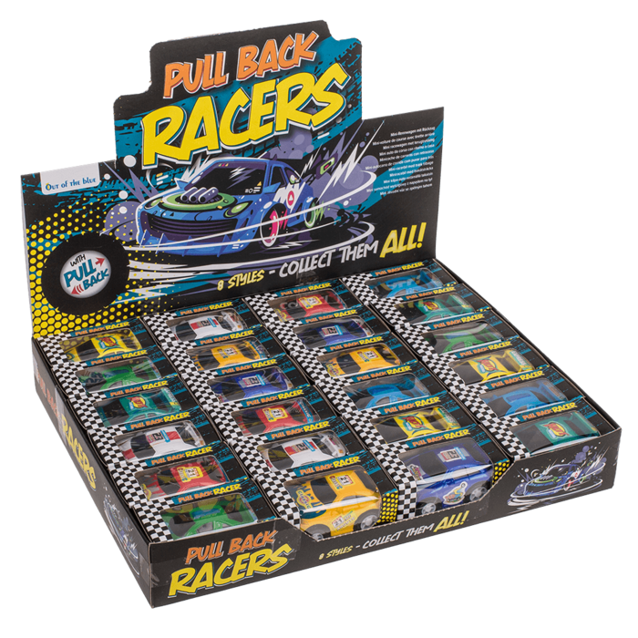 Racing car with pull back, approx. 5,5 x 4 cm,
