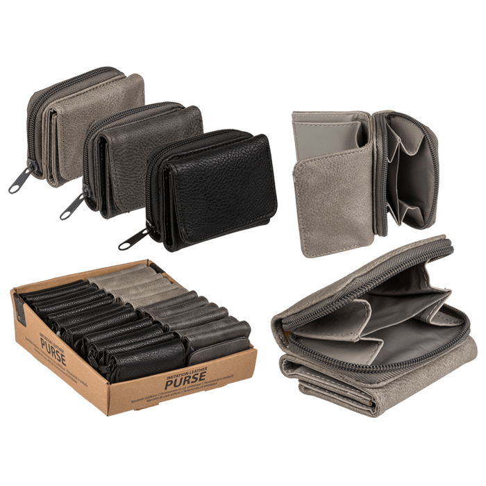 Imitation leather purse,