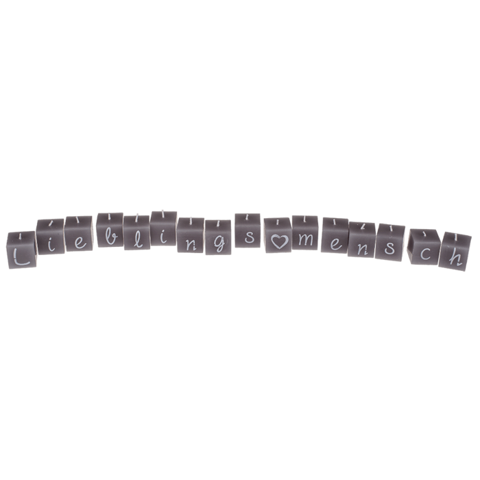 Square candles with letters, Lieblingsmensch, - Image 4