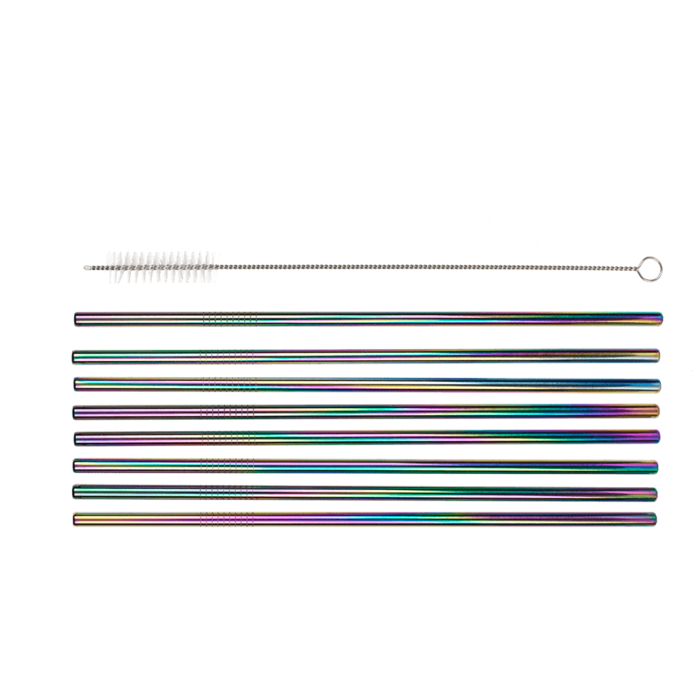 Metal drinking straw with cleaning brush, - Image 2