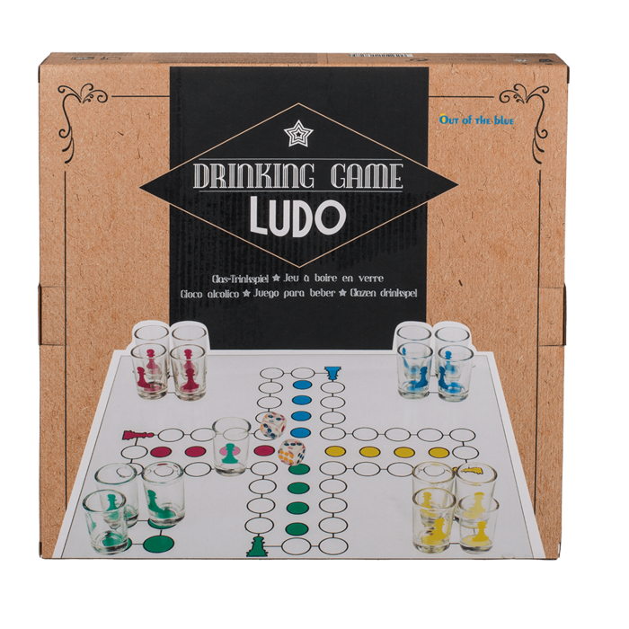 Ludo Drinking Game with 16 glasses & 2 dices, - Image 2