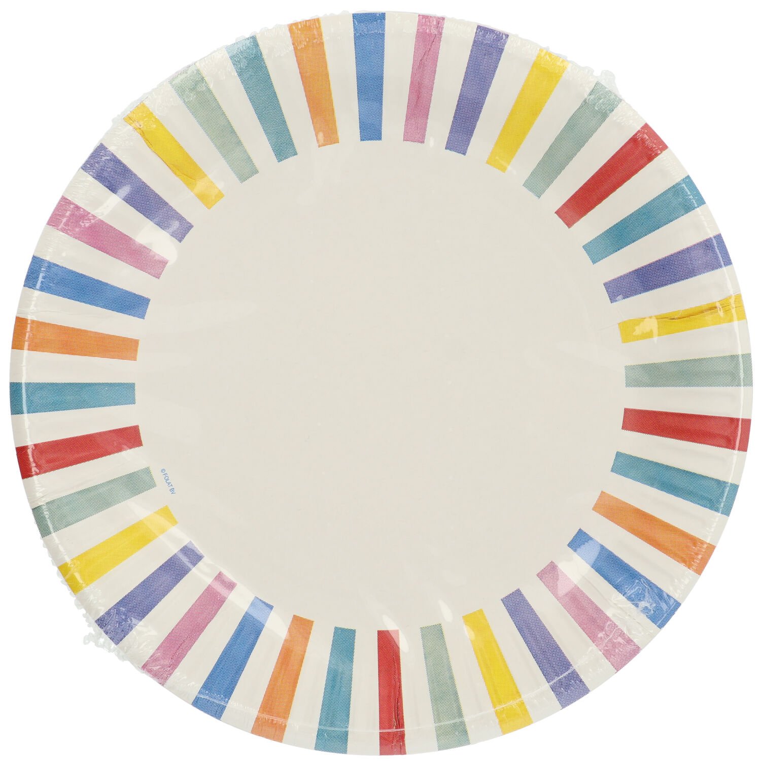 Paper Plates - Stripes Color Pop - 23 cm - 8 pieces - Image 3