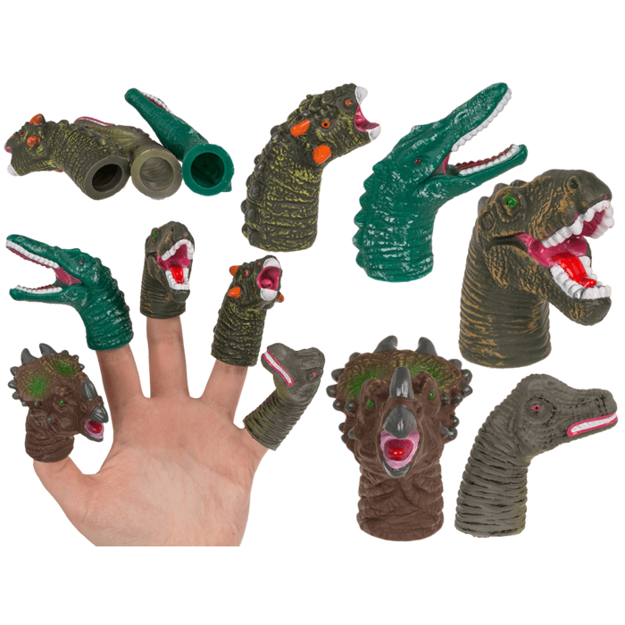 Finger puppet, Dinisaur, 6-8 cm,