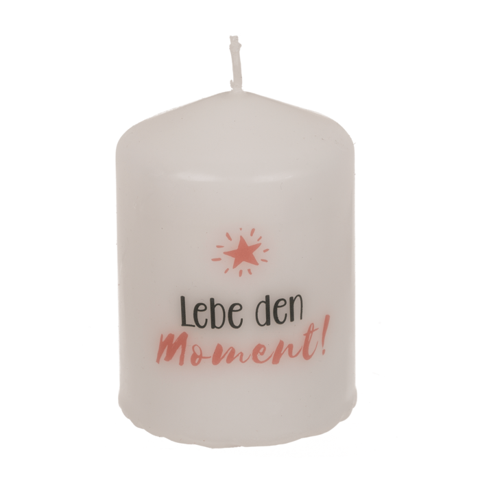 Pillar candle, Lebe den Moment, - Image 2