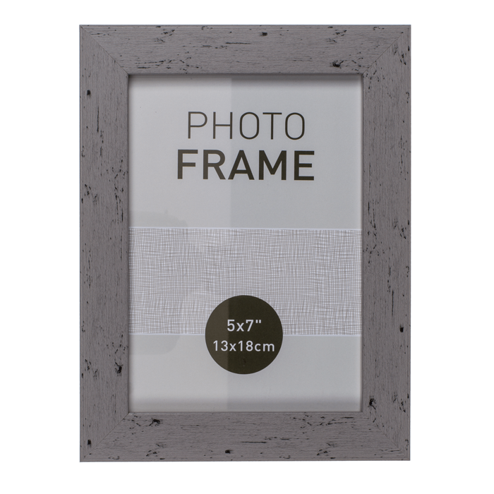 Pastel-Coloured Plastic Photo Frame in Wooden, - Image 4