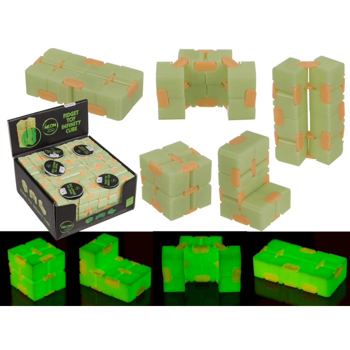 Fidget Toy, Infinity Cube, Glow in the Dark,