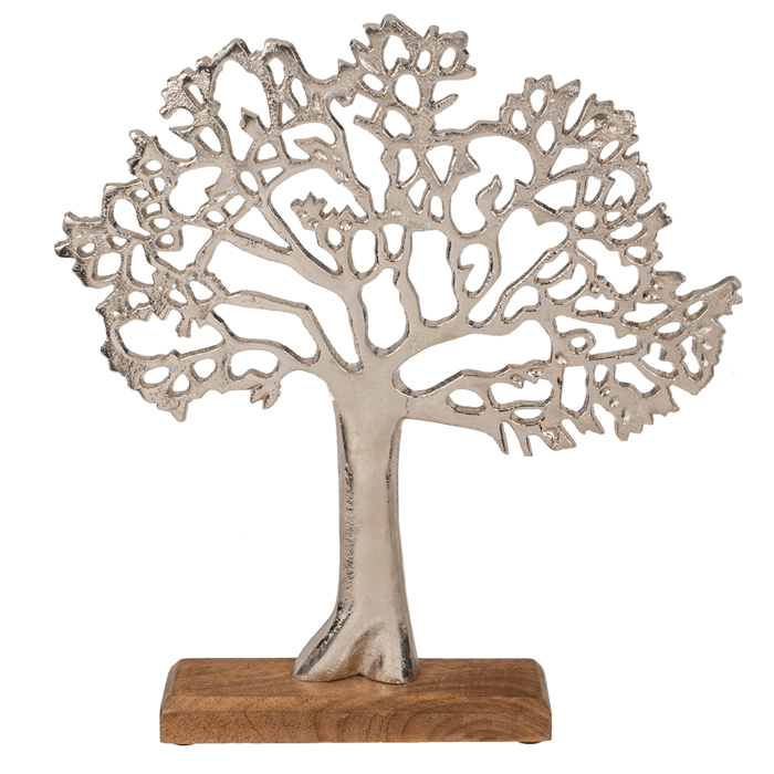Silver colored tree of life, - Image 2