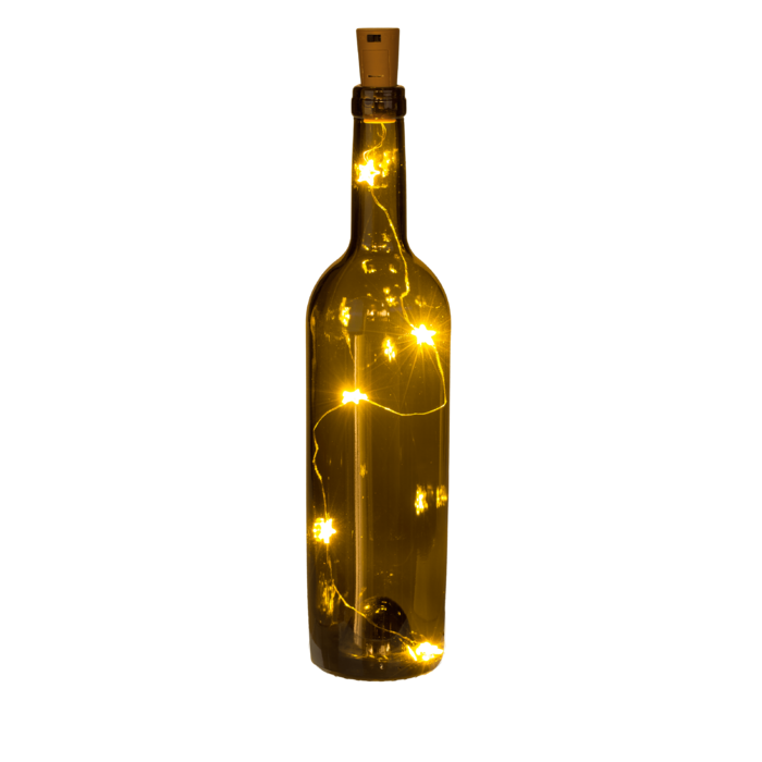 Bottle cap light with 5 warm white star LED, - Image 3