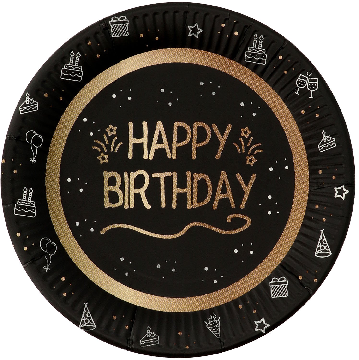 Paper Plates - Shining Glam - 23 cm - 8 pieces - Image 2