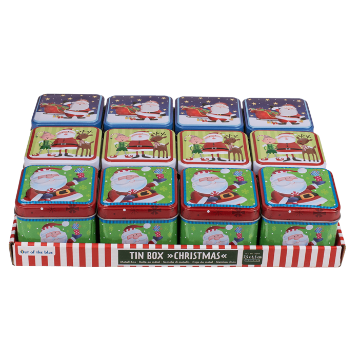 Square tin box, Chrismtas, - Image 2