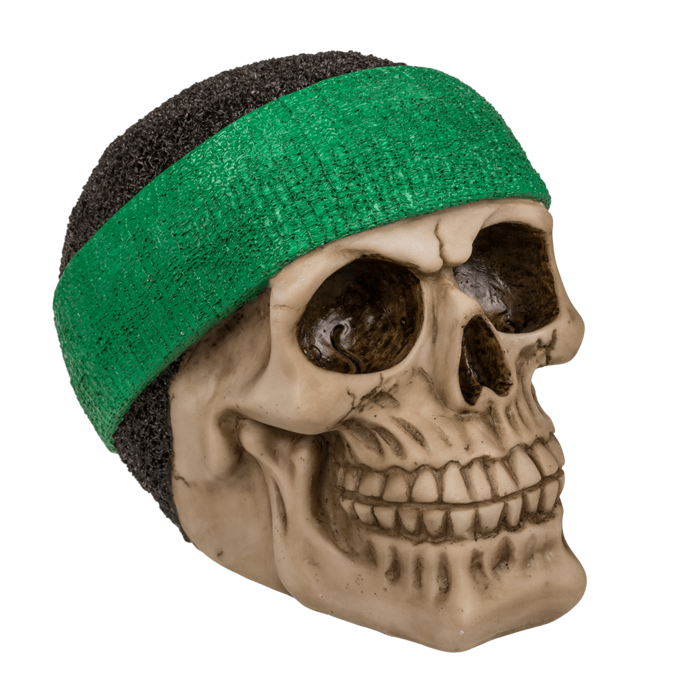 Savings bank with lock, Skull with headband, - Image 4