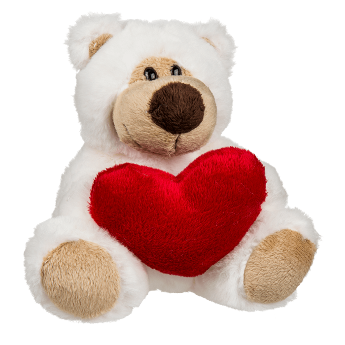Plush bear with red heart, Big Love, - Image 2