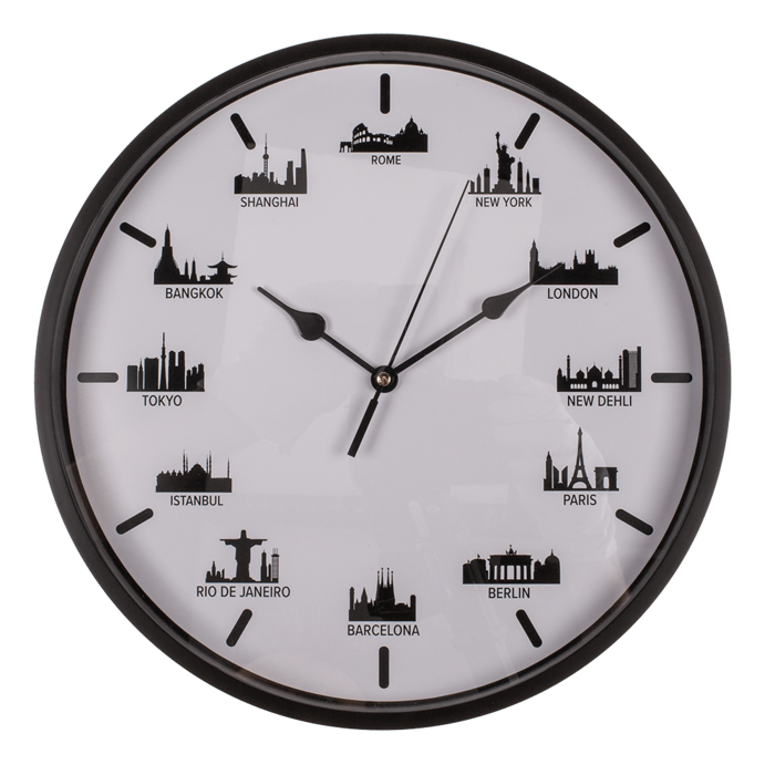 Wall clock, Skylines, 30 x 30 x 3,8 cm, - Image 2