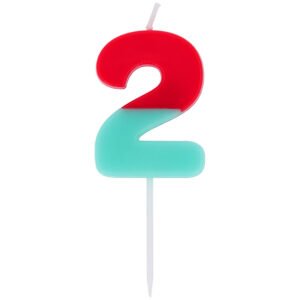 Candle - Stripetastic - Number 2