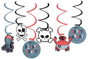 Hanging Decoration - Pirate Party - 6 pieces