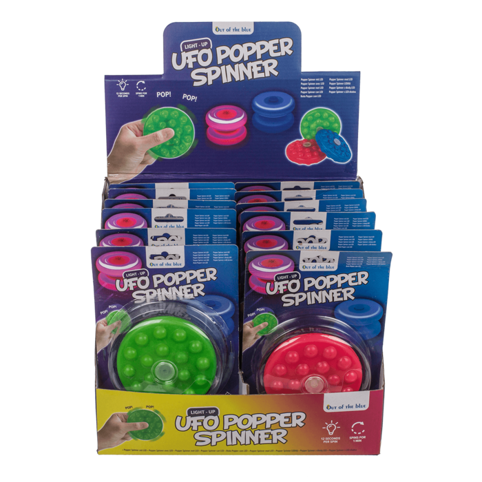 Ufo Popper Spinner, with LED (incl. batteries) - Image 2