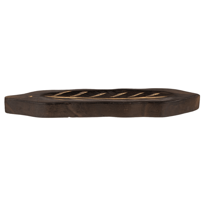 Wooden incense stick holder, leaf, - Image 2