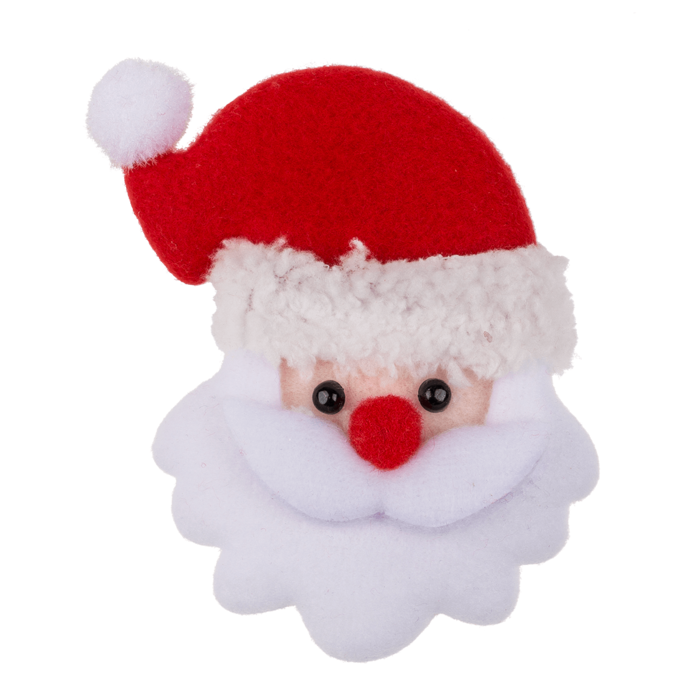 Fabric Santa pin with LED incl. batteries, - Image 3