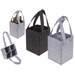 Felt bottle bag for 4 bottles,