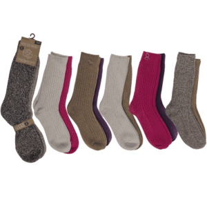 Knitted socks for woman, Uni, size 39-42,