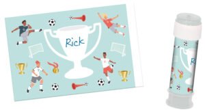 Bubbles Soap Sticker - Fantastic Football - 6 pieces