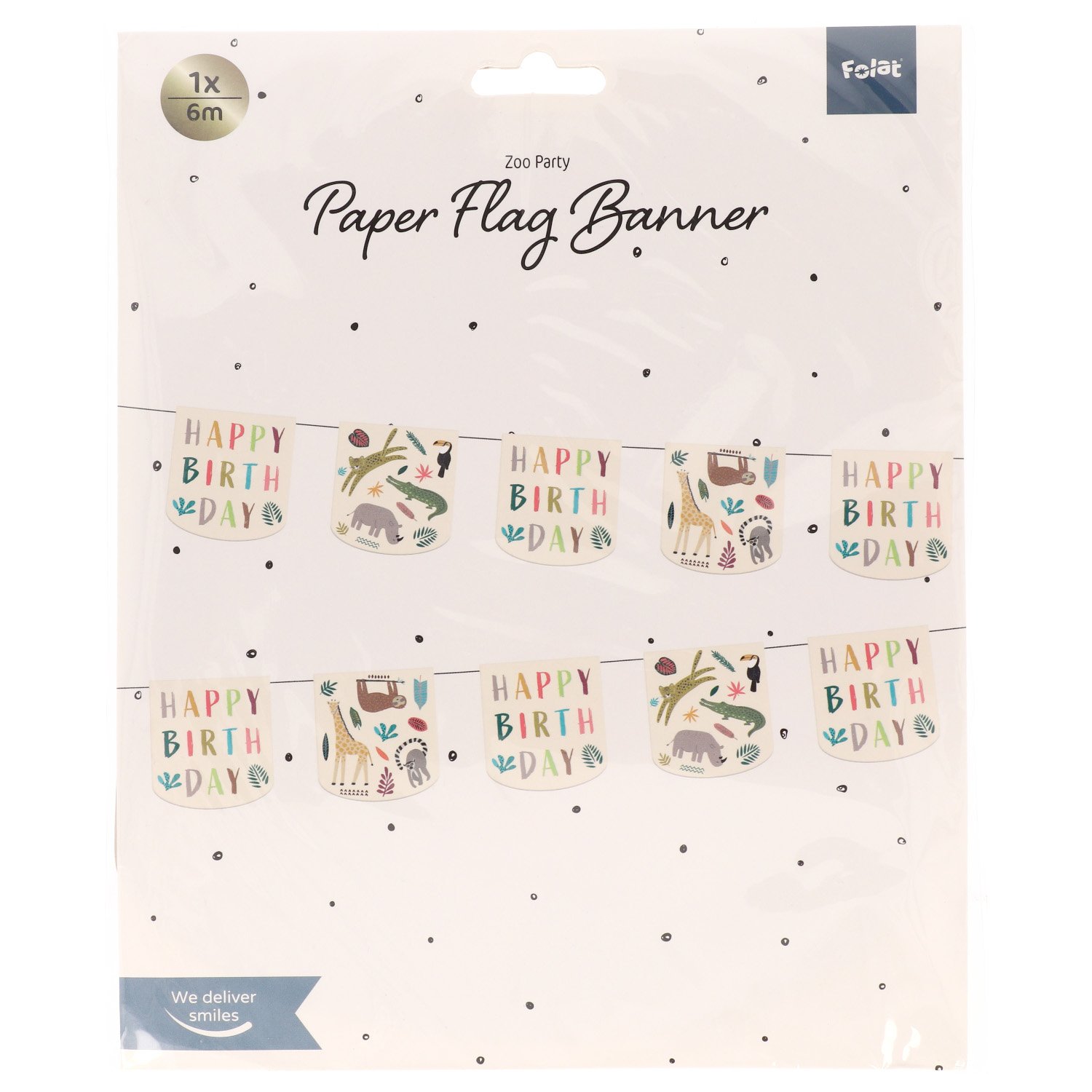Bunting Garland Zoo Party - 6 m - Image 2